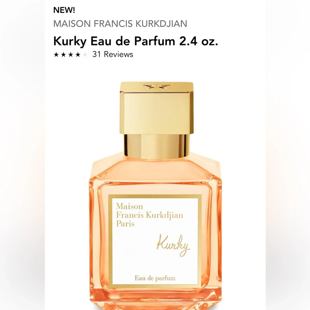 Maison Francis Kurkdjian Kurky Eau de Parfum Bottle - Peach and Gold - Picture 1 of 10
